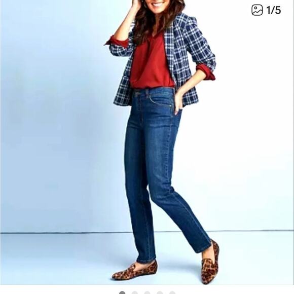Gloria Vanderbilt Denim - Gloria Vanderbilt Dark Blue Straight Leg Jeans